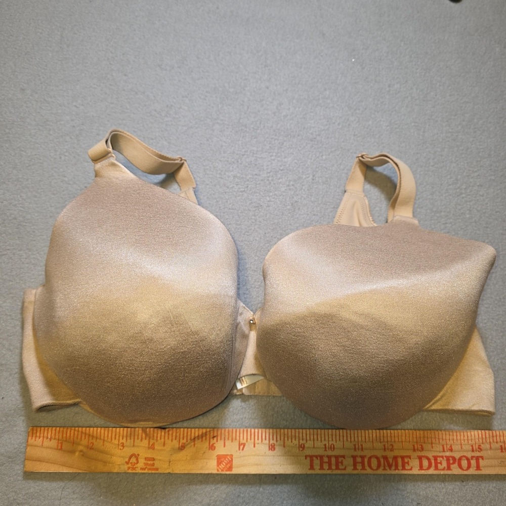Cacique Bra 40DDD Beige Lightly‎ Lined Full Coverage Backsmoother